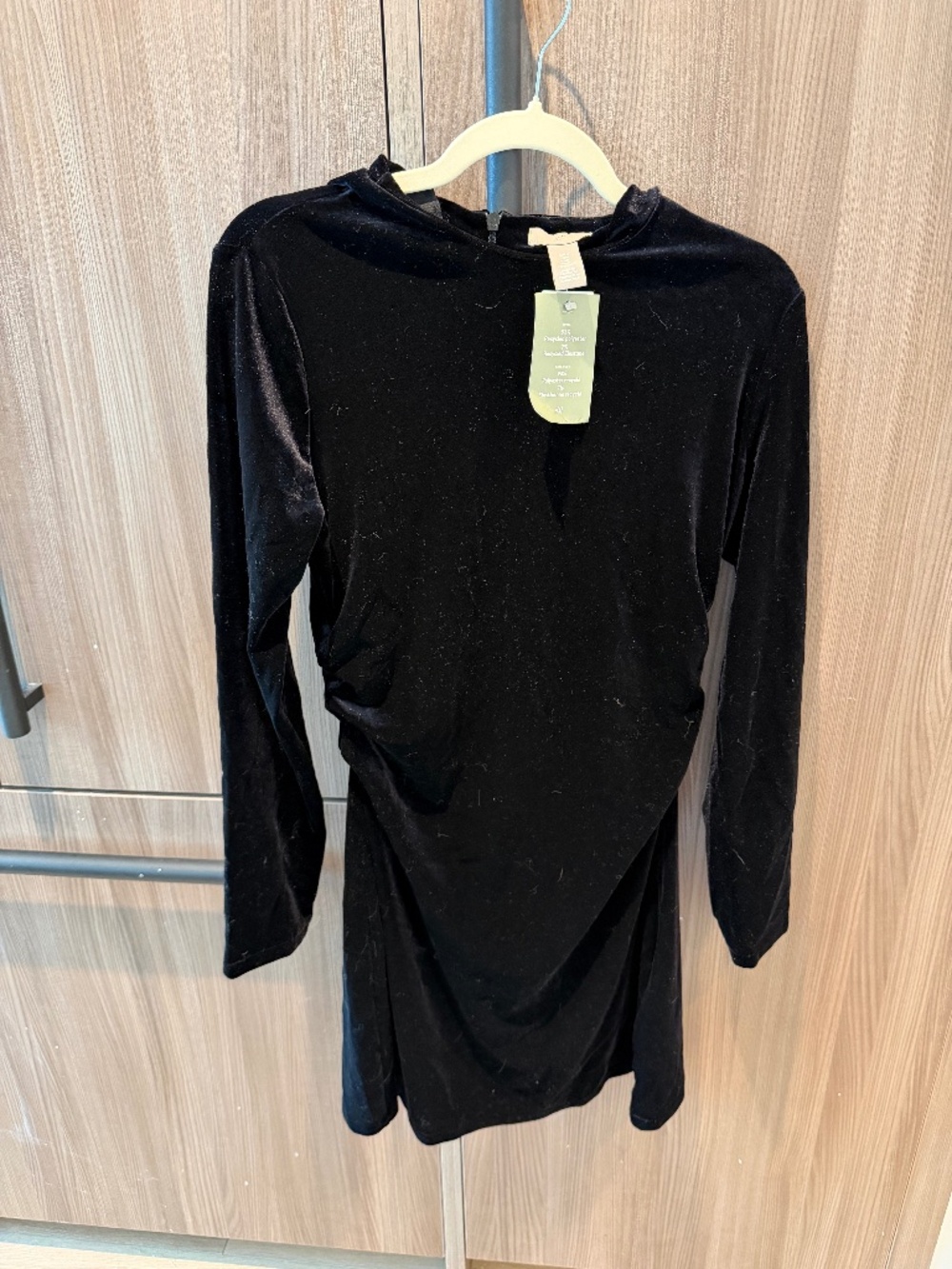 H&M Black Velvet Dress